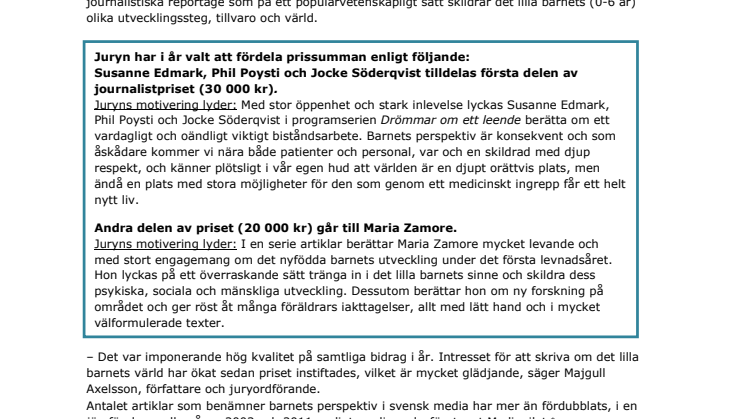 Här är Sveriges bästa barnreportage 