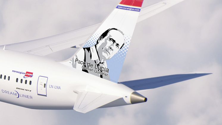 Boeing 787 Dreamliner Paco de Lucía - renderización (detalle).