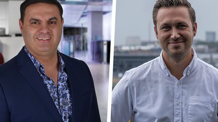 ABS Wheels VD, Andie Lahdo till vänster. Till höger ses Joakim Lundberg, Sverigechef Klarna