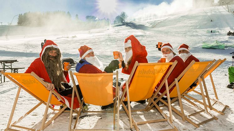 außergwöhnliche Wintererlebnisse gibt`s nicht nur für Weihnachtsmänner im Skigebiet Holzhau