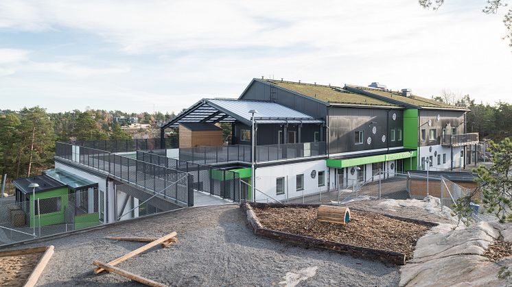 Utskogens förskola, utemiljö 