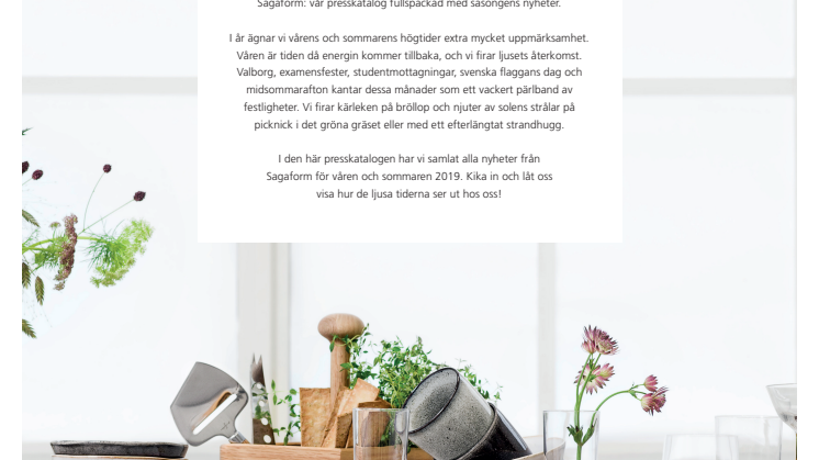 Presskatalog SS 2019 Sagaform