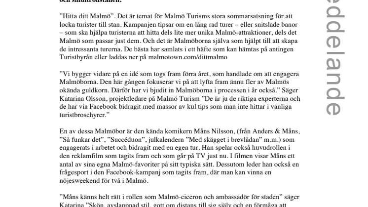Hitta Måns Malmö