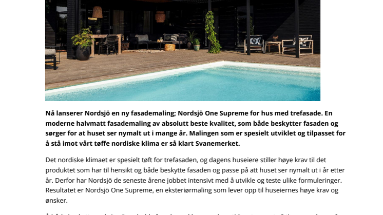 Nordsjö One Supreme – vår beste fasademaling noensinne! - pressemelding.pdf
