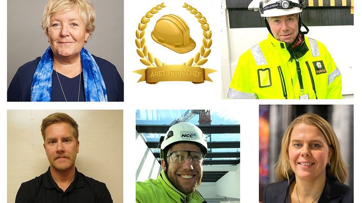 Överst från vänster: Liselott Bergkvist, Rickard Karlzén, Martin Holmström, Henrik Roos och Åsa Hedlund.