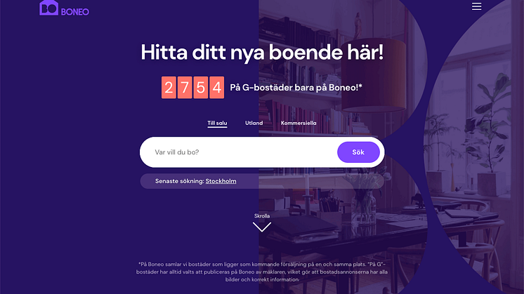 Boneo släpper ny sajt och ökar takten som bostadsportalen för alla som ska köpa och sälja bostad nu