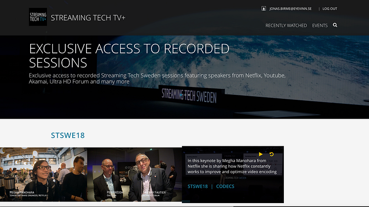 Eyevinn Technology selects White-label Streaming Solution from Red Bee Media for Streaming Tech TV+