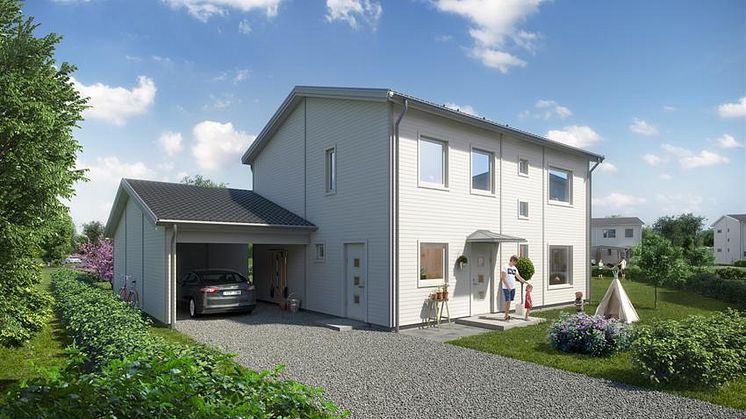 3D-illustration över framsidan - Ödåkra