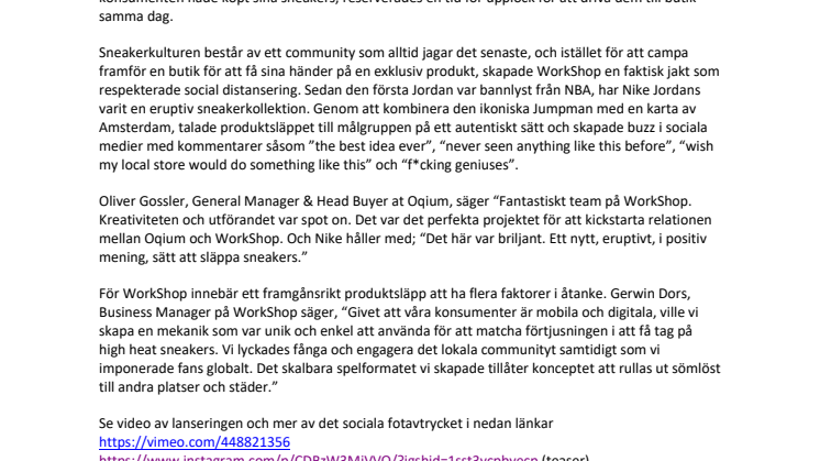 WorkShop skapar nytt, eruptivt, sätt att släppa sneakers för Qqium’s Nike Jordan x Off-White produktsläpp