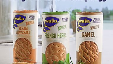Wasa lanserar knäckebröd med fokus på smak