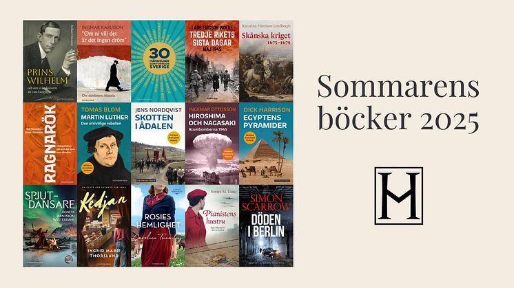 Sommarens boknyheter från Historiska Media