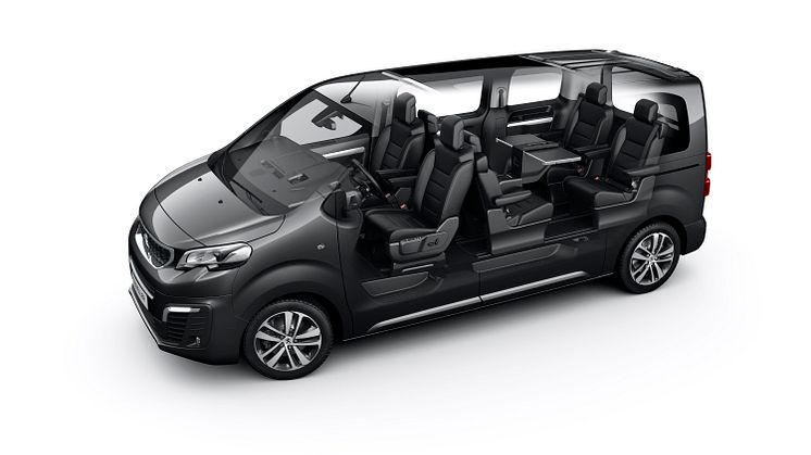 Nya Peugeot Traveller bjuder in till en lyxig reseupplevelse