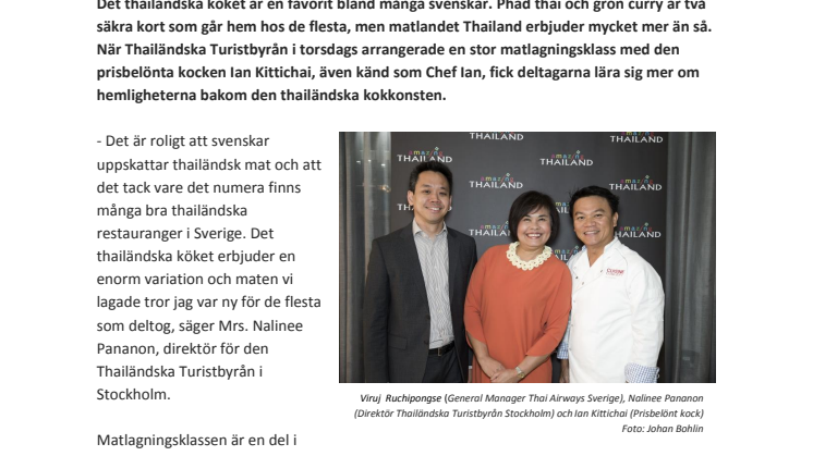 En proffslektion i thailändsk kokkonst