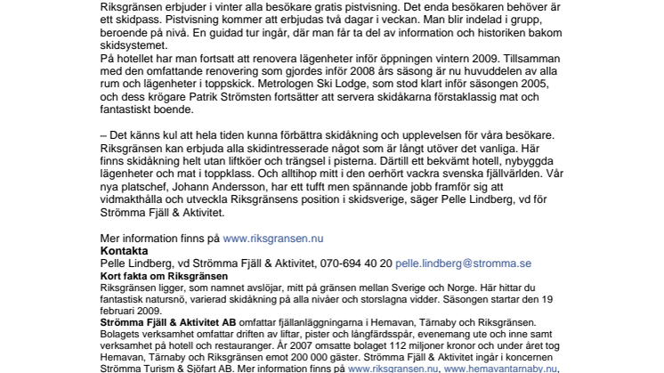 Nyheter i Riksgränsen