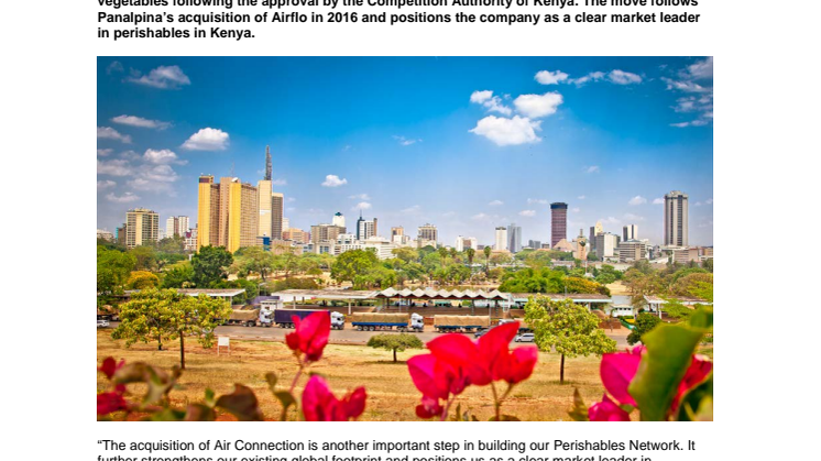 Panalpina completes acquisition of Air Connection