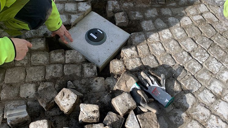 Sensorer mäter trafiken i Eslövs centrum