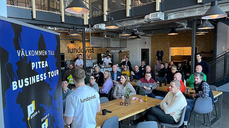 Ett av stoppen under fjolårets Piteå Business Tour var hos Lundqvist Trä.      Foto: Sara Holm