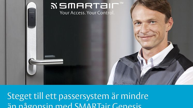 Steget till ett passersystem är mindre än någonsin med SMARTair™ Genesis från ASSA