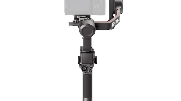 DJI RS 3 - Complete setup - back view (opaque camera, no tripod)