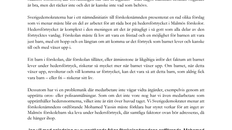 Fråga (SD) till Yassin om hedersförtryck i förskolor (2).pdf