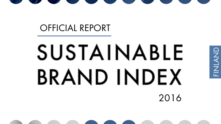 Sustainable Brand Index 2016 - Official Report Finland