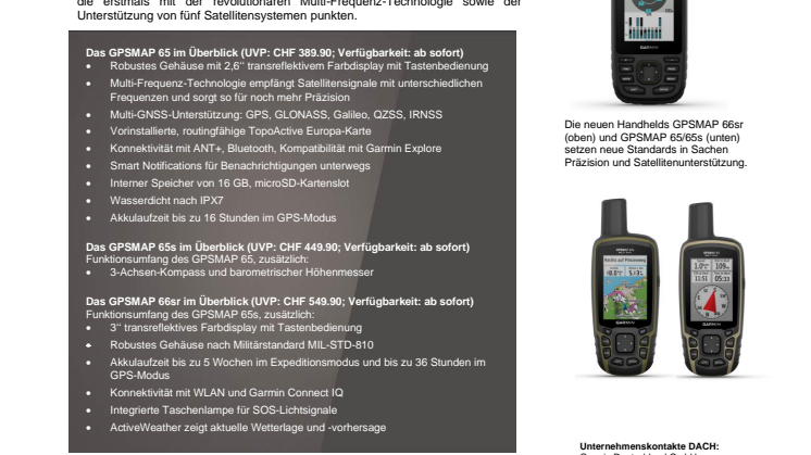 PM Garmin GPSMAP 65, 65s, 66sr