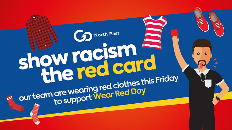 Go North East set to join Show Racism the Red Card for Wear Red Day