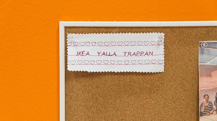 Ghada Hijjaj arbetar på syservice på IKEA Malmö och har varit med sedan Yalla Trappan startade 2009. Foto: Urzula Striner