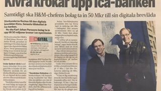Dagens Industri: "Kivra krokar upp ICA Banken"