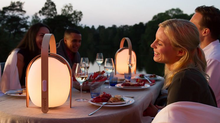 Trådlös högtalare och lampa, mini - miljö