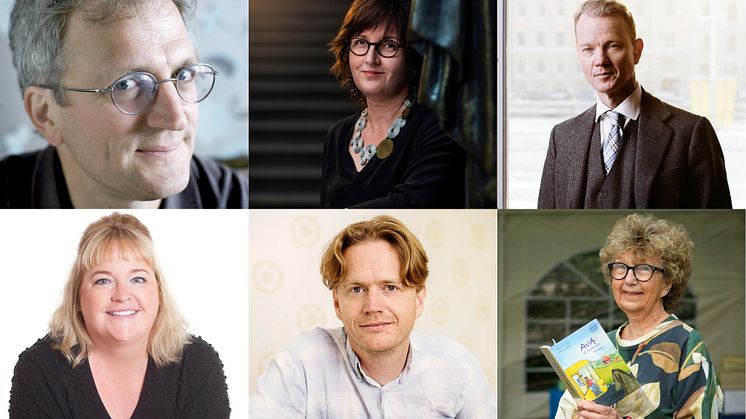 Måns Gahrton (foto: Ulrica Zwenger), Christina Wahldén (foto: Thron Ullberg), Mårten Sandén (foto: Magnus Liam Karlsson), Lena Lilleste (foto: Cecilia Hedström), Andreas Palmaer (foto: Magnus Liam Karlsson), Monica Zak (foto: Danne Eriksson).