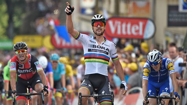 Medvind for cykelholdet BORA-hansgrohe i 2017.