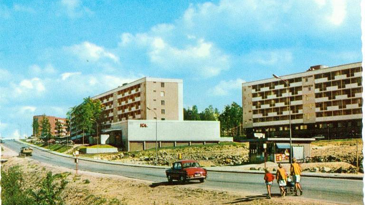 Vykort från Skogås. Okänd fotograf i Huddinge kommuns arkiv.