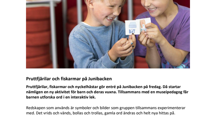 Pruttfjärilar och fiskarmar på Junibacken