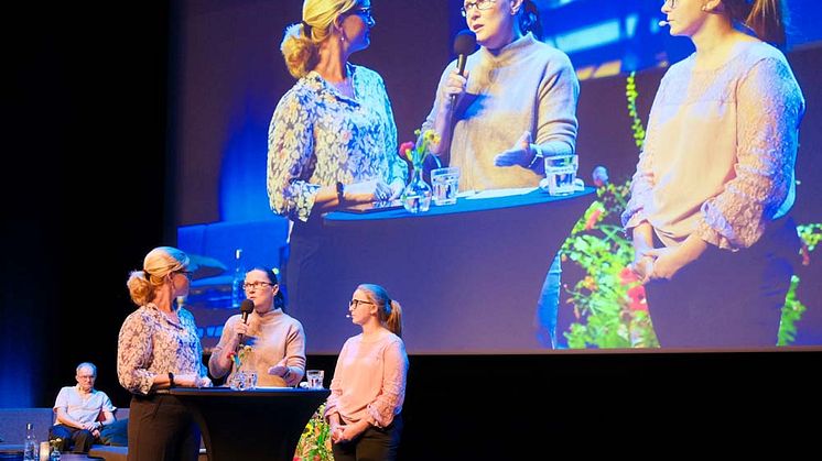 Lena Strömberg, Jenny Christensson och Sandra Hansson under Patient´s Den. Foto: Henrik Mindedal.