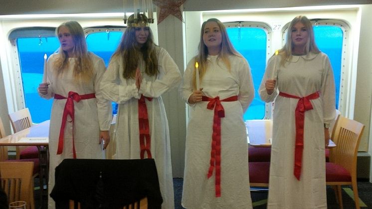 Lucia-Chor hos Scandlines