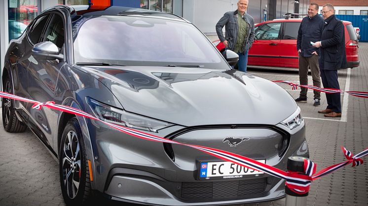 Einar Flåte, Norges første Mustang Mach-E eier, 2021