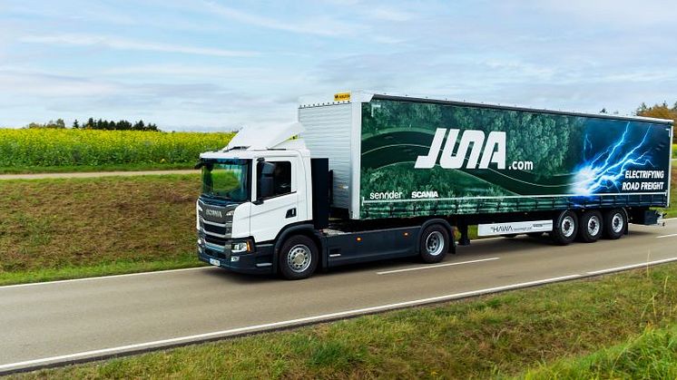 Scania ja saksalainen sennder perustavat JUNA:n - yhteisyrityksen, joka edistää tehokkaasti raskaiden sähkökuorma-autojen käyttöä