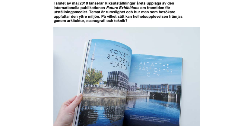 Nytt nummer av Future Exhibitions - Mötet med rummet 