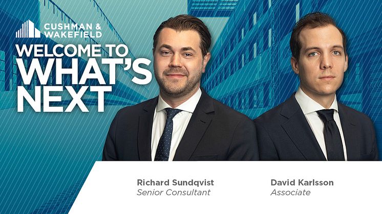 David Karlsson och Richard Sundqvist har rekryterats till affärsområde Occupier Services.