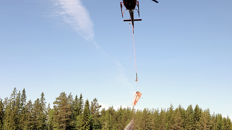 480 ton grus kommer lyftas ut på en sträcka av ca 2 mil, fördelat på närmare 50 lämpliga platser i Vanåns avrinningsområde. Foto: Länsstyrelsen i Dalarnas län 