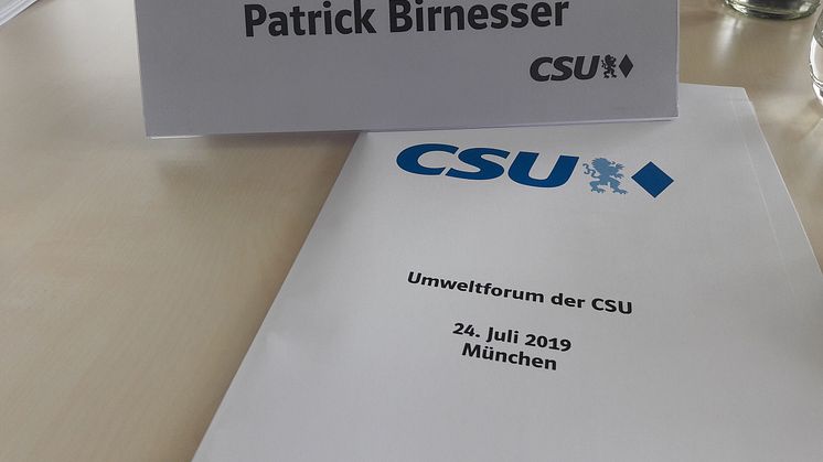 Reduktion von Plastikmüll? - BdS als Teilnehmer beim CSU-Umweltforum