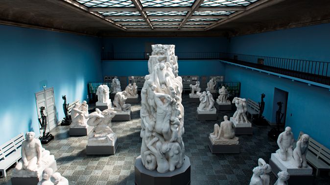 Monolittsalen / Monolitten i gips / Vigelandmuseet