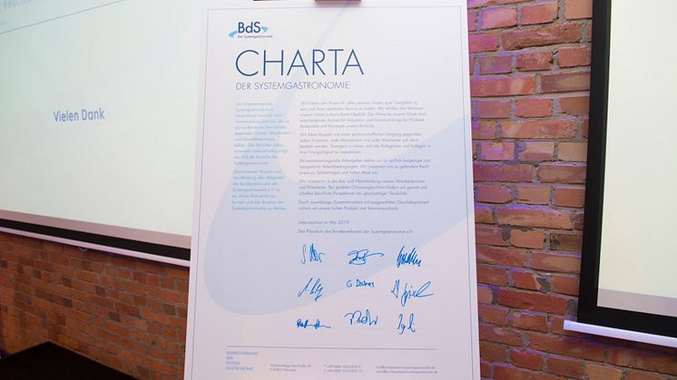 Die Charta der Systemgastronomie