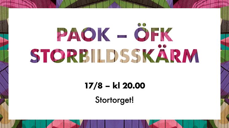 Östersunds näringsliv bjuder på fotbollsfest på Stortorget