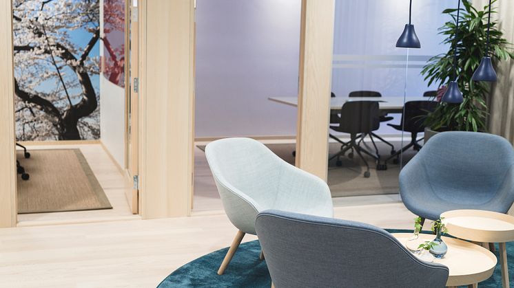 Loungeyta utanför konferensrummen