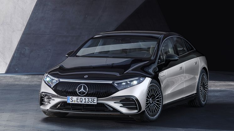 Premiär för nya EQS. Eldriven ultralyx från Mercedes-EQ med 77 mil räckvidd