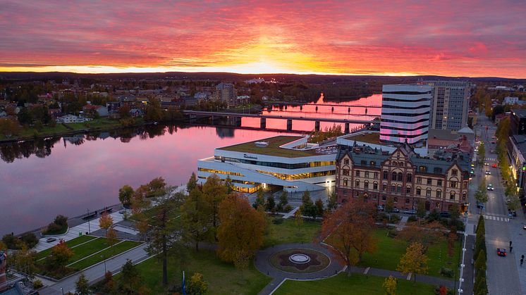 Vy över Umeå. Högupplöst.  Foto Fredrik Larsson