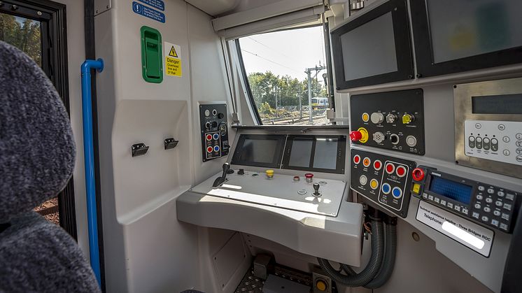 New Moorgate train - cab
