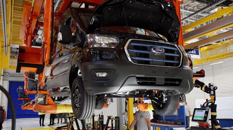 Ford E-Transit produksjonsstart 2022